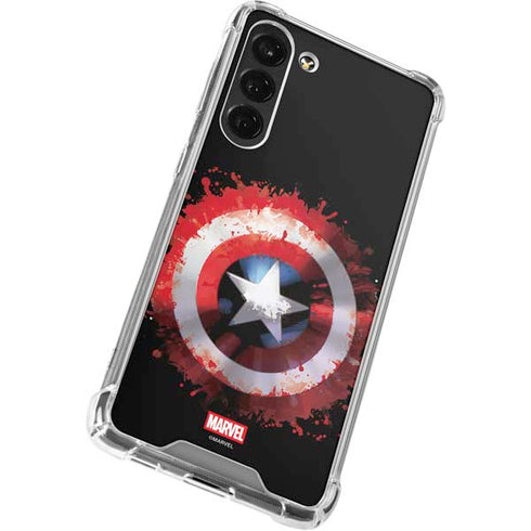 Marvel Captain America Star Shield Galaxy S24 FE Clear Case